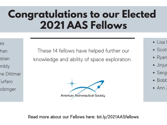 Congratulation to 2021 AAS Fellows list