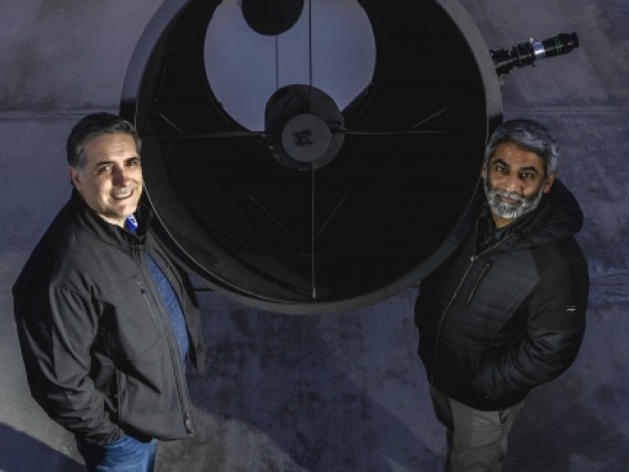 Robert Furfaro and Vishnu Reddy at the Biosphere 2 Space Domain Awareness Observatory